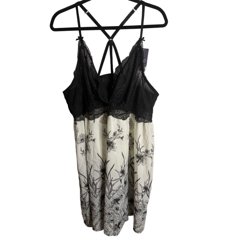 NWT Cacique Lace Sheer Floral Nightgown Women’s Size 26/28